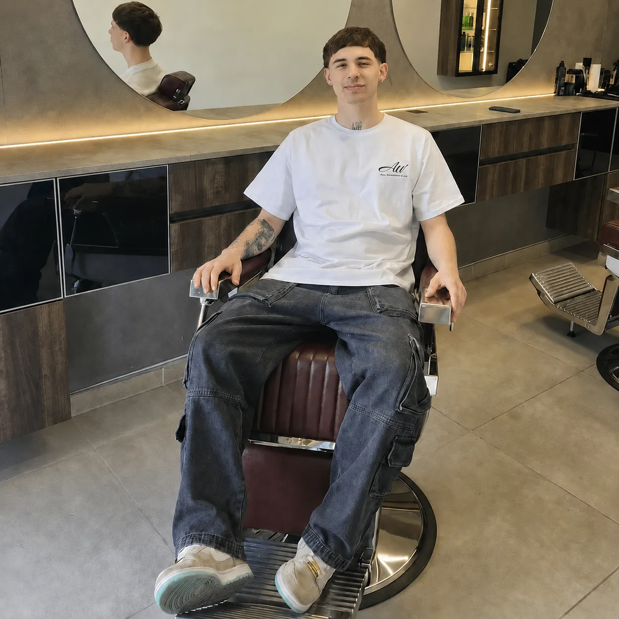 Ignacio Attianese, barbero en Att' Barber Style, Haedo